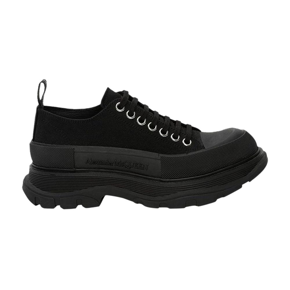 Pre-owned Alexander Mcqueen Wmns Tread Slick Lace Up 'triple Black' 2023 | Women's Size 35