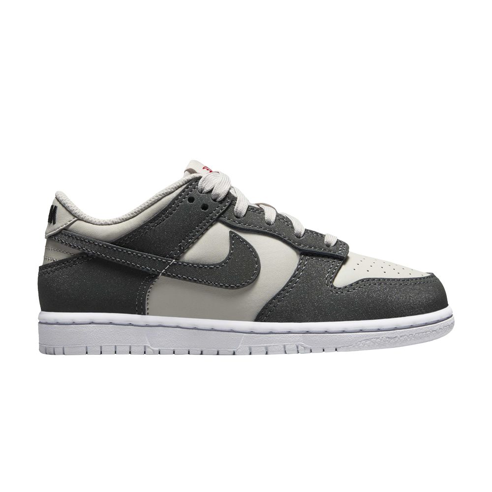 Pre-owned Nike Dunk Low Ps 'light Iron Ore Anthracite Glitter' | Grey | Kid's Size 12