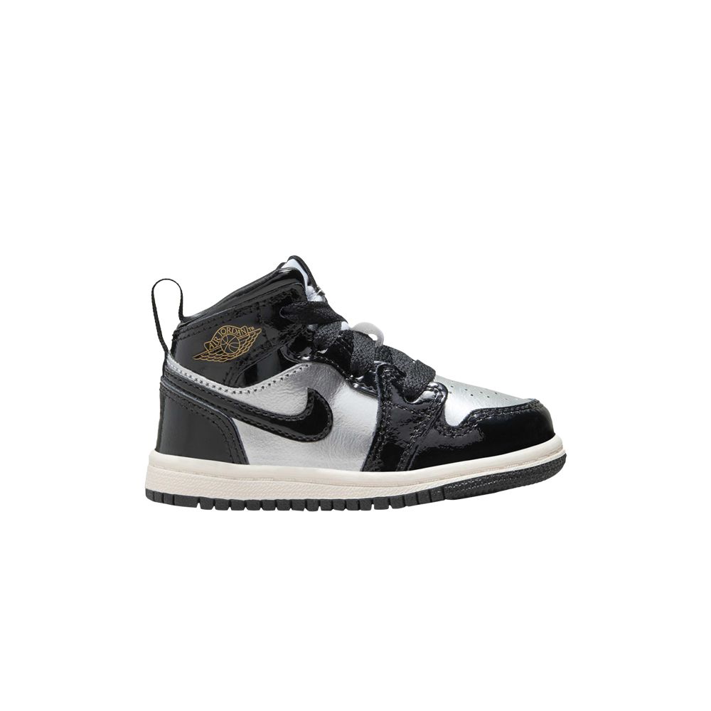 Air Jordan 1 Mid SE TD 'Black Metallic Silver' - FZ3939-001