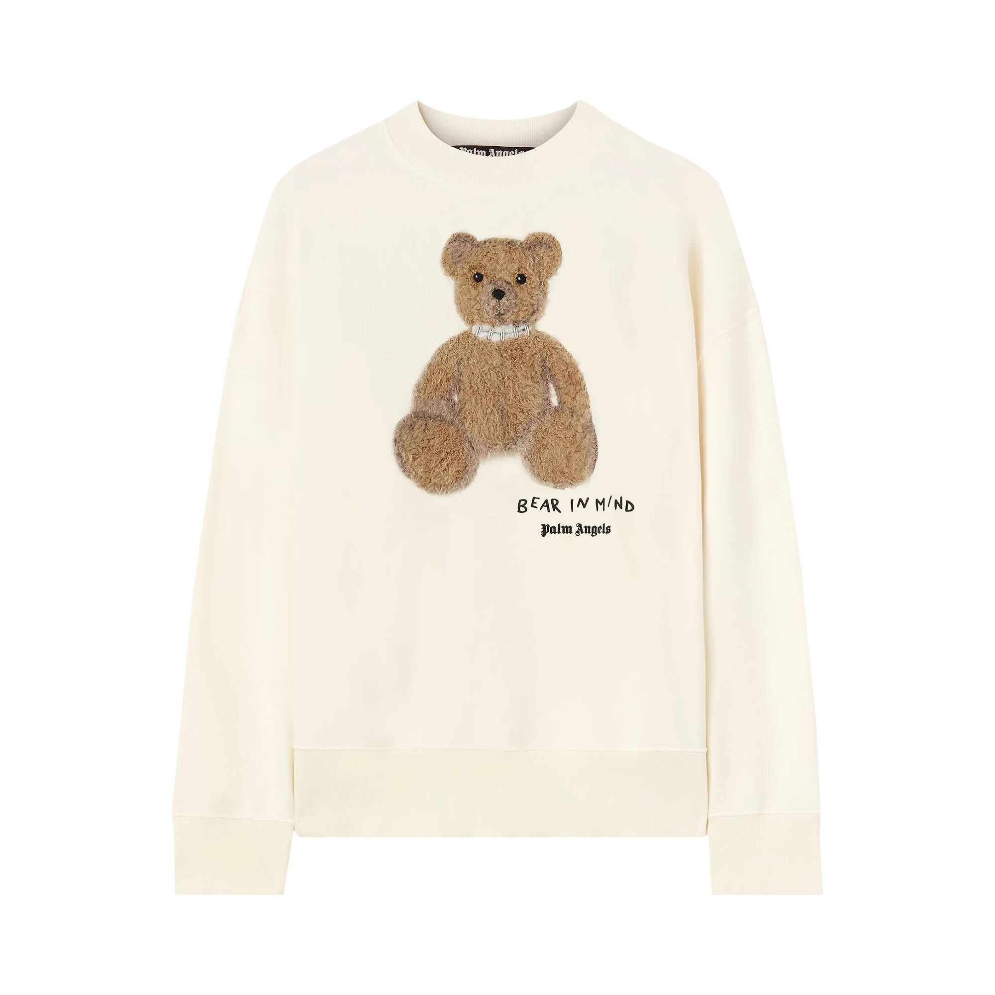 Palm Angels Bear In Mind Crew 'Off White/Brown' | Cream | Men's Size M