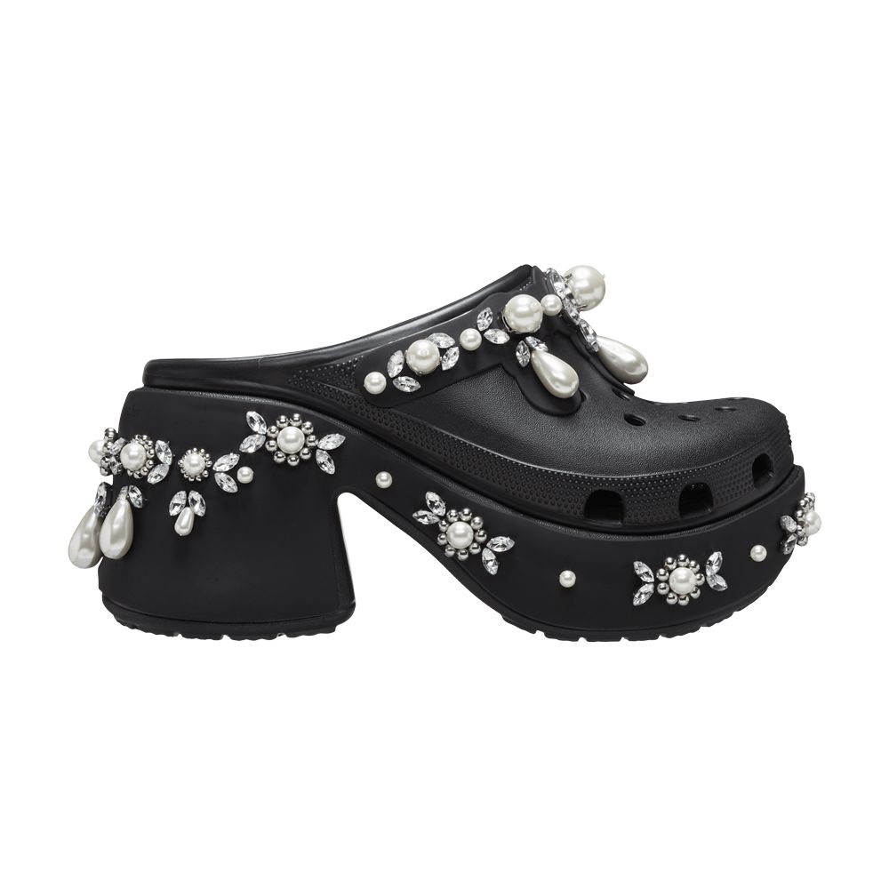 Pre-owned Crocs Simone Rocha X Siren Spiked Clog 'black'