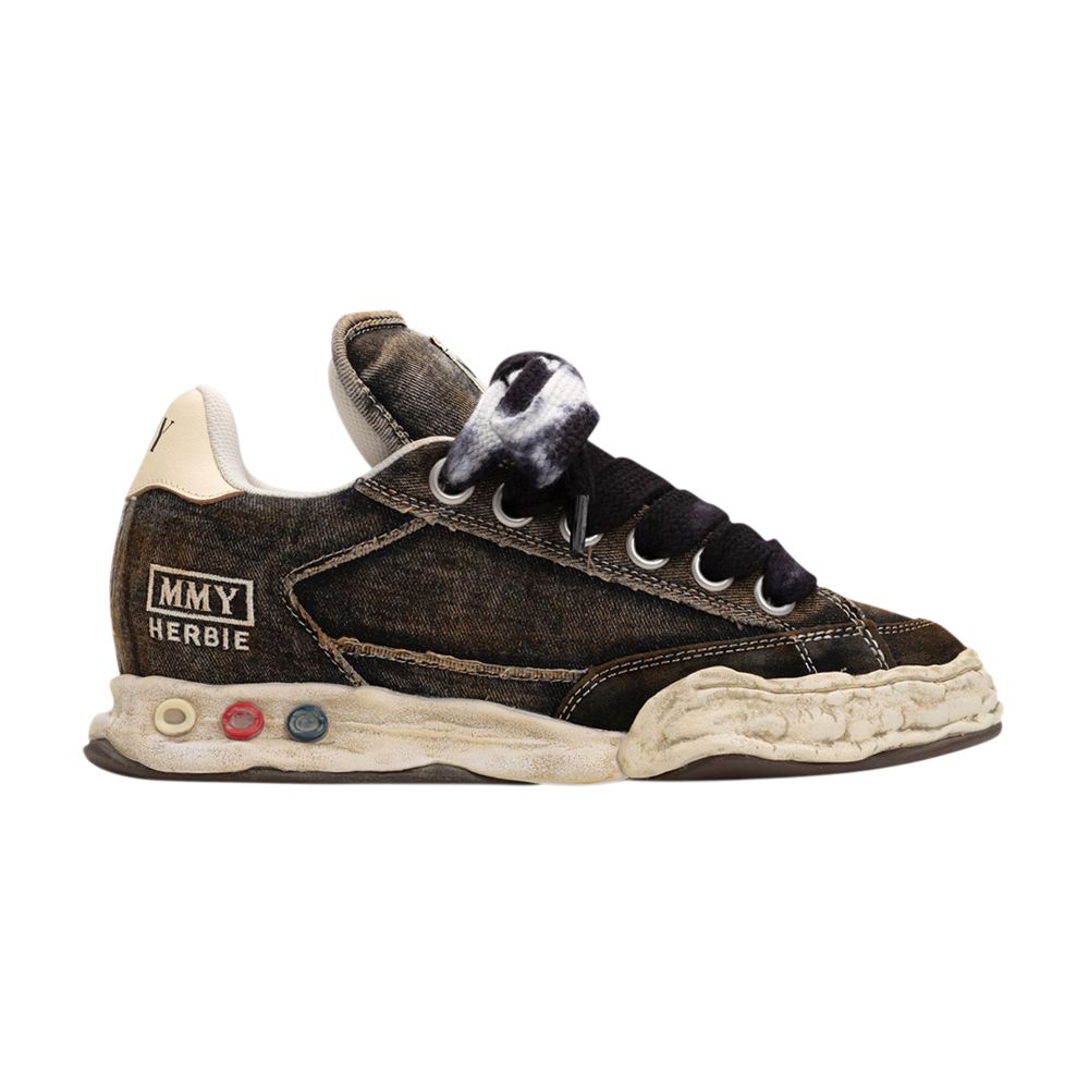 Pre-owned Miharayasuhiro Maison Mihara Yasuhiro Maison Mihara Yasuhiro Herbie Puffer Og Sole Washed Denim Low 'black' | Men's