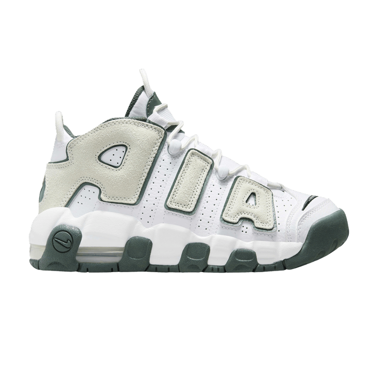 uptempo green and white