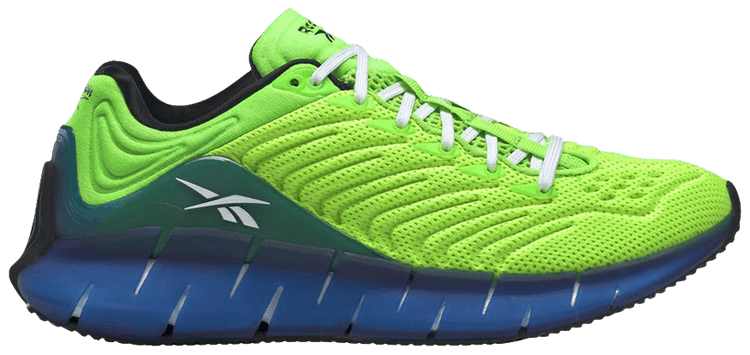 Reebok Zig Kinetica J Solar Green Humble Blue