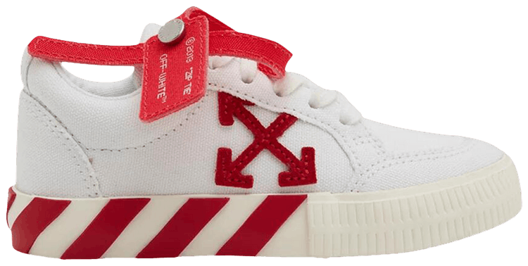 Off White Vulc Sneaker Kids White Red 2022
