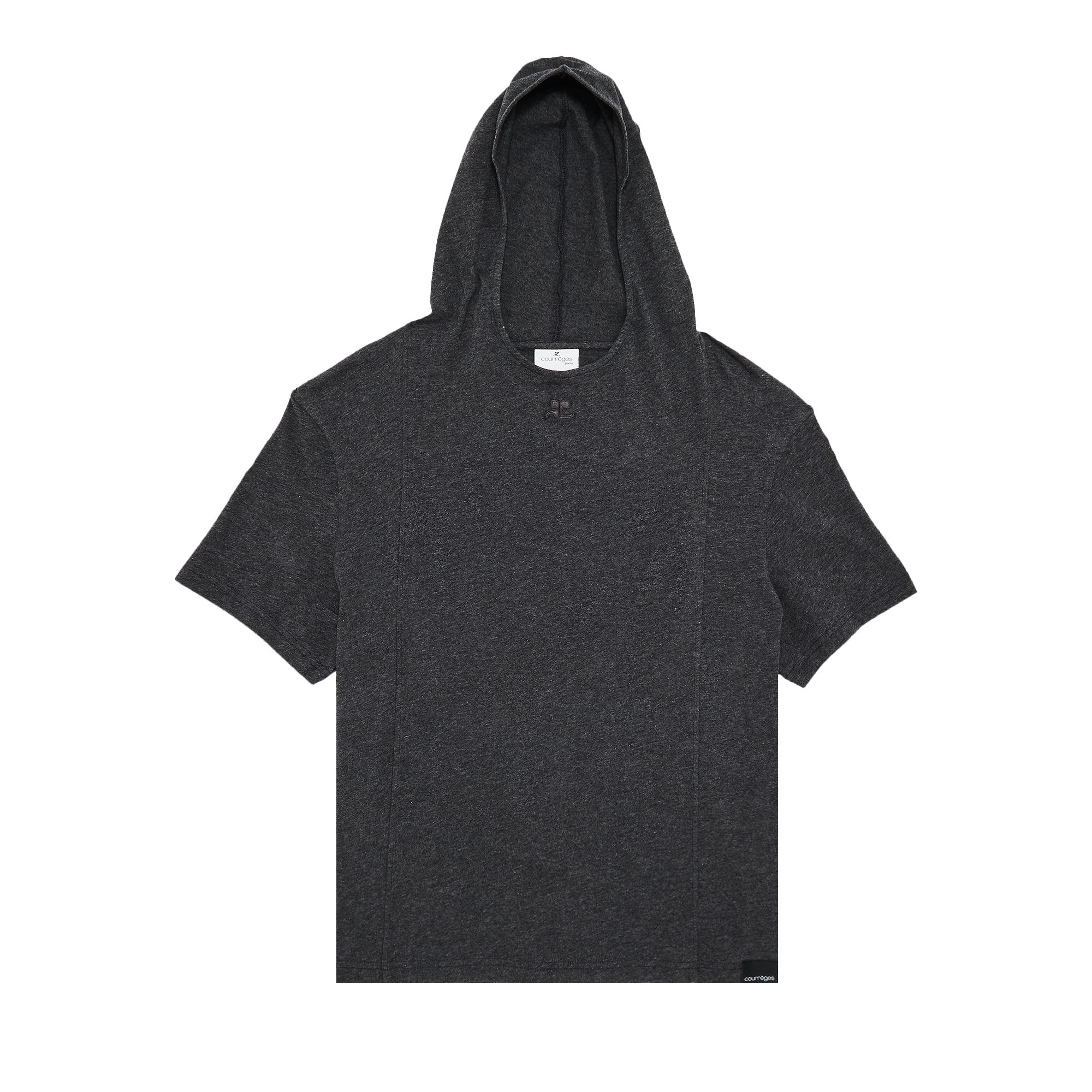 Courrèges Hooded T-Shirt 'Dark Heather Grey' | Women's Size M