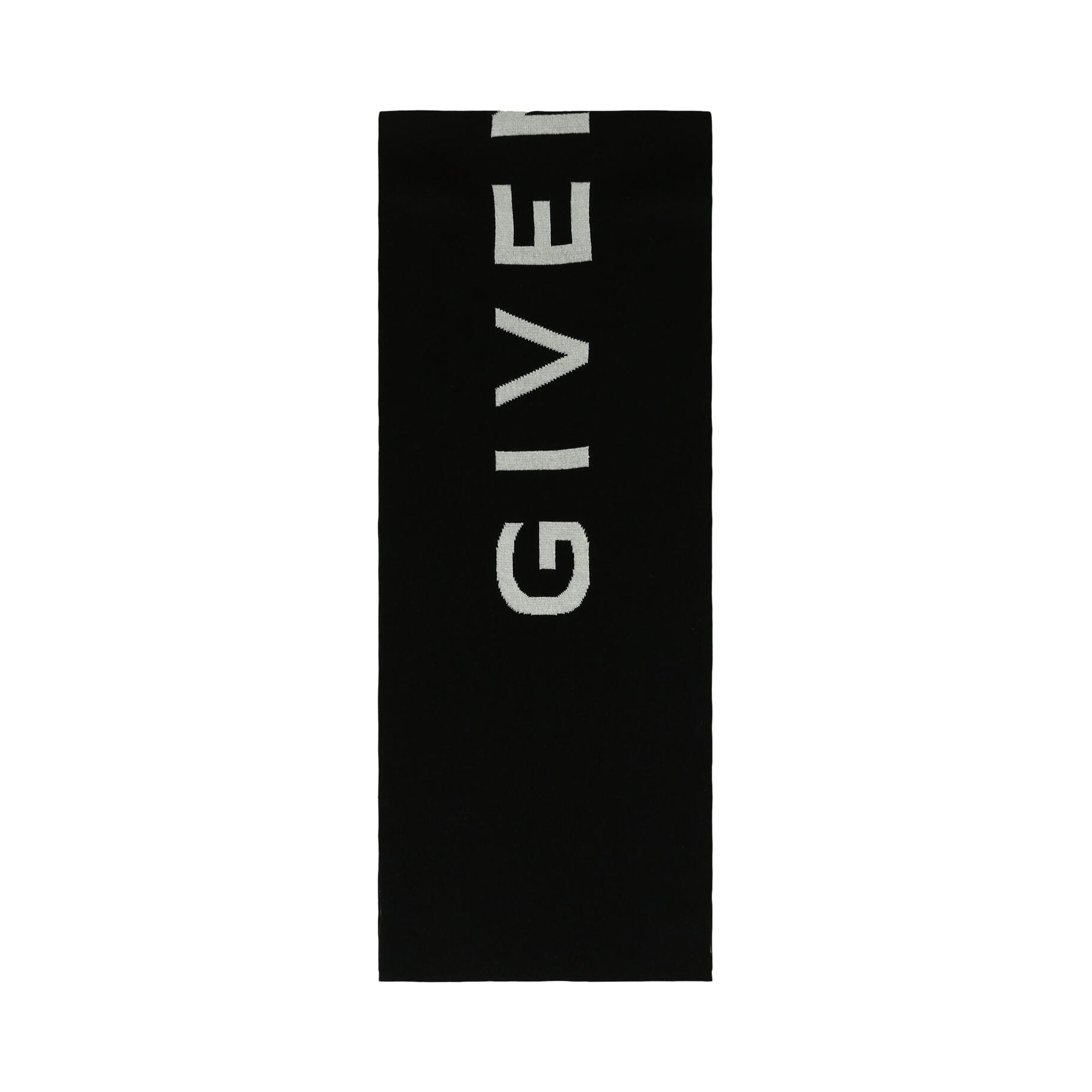 Pre-owned Givenchy Double Face 4g Logo Scarf 'black/white' | Brown | Men's Size Onesize