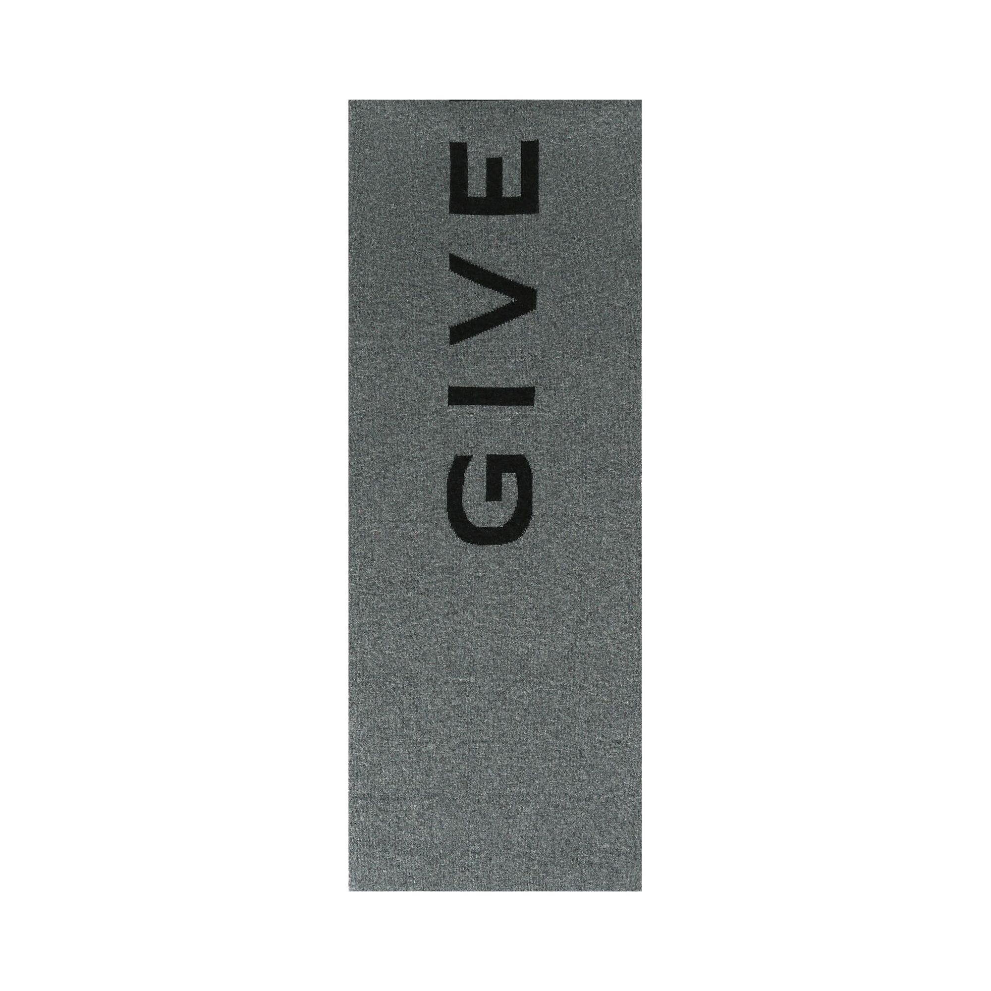 Pre-owned Givenchy Double Face 4g Logo Scarf 'grey/multicolor' | Men's Size Onesize