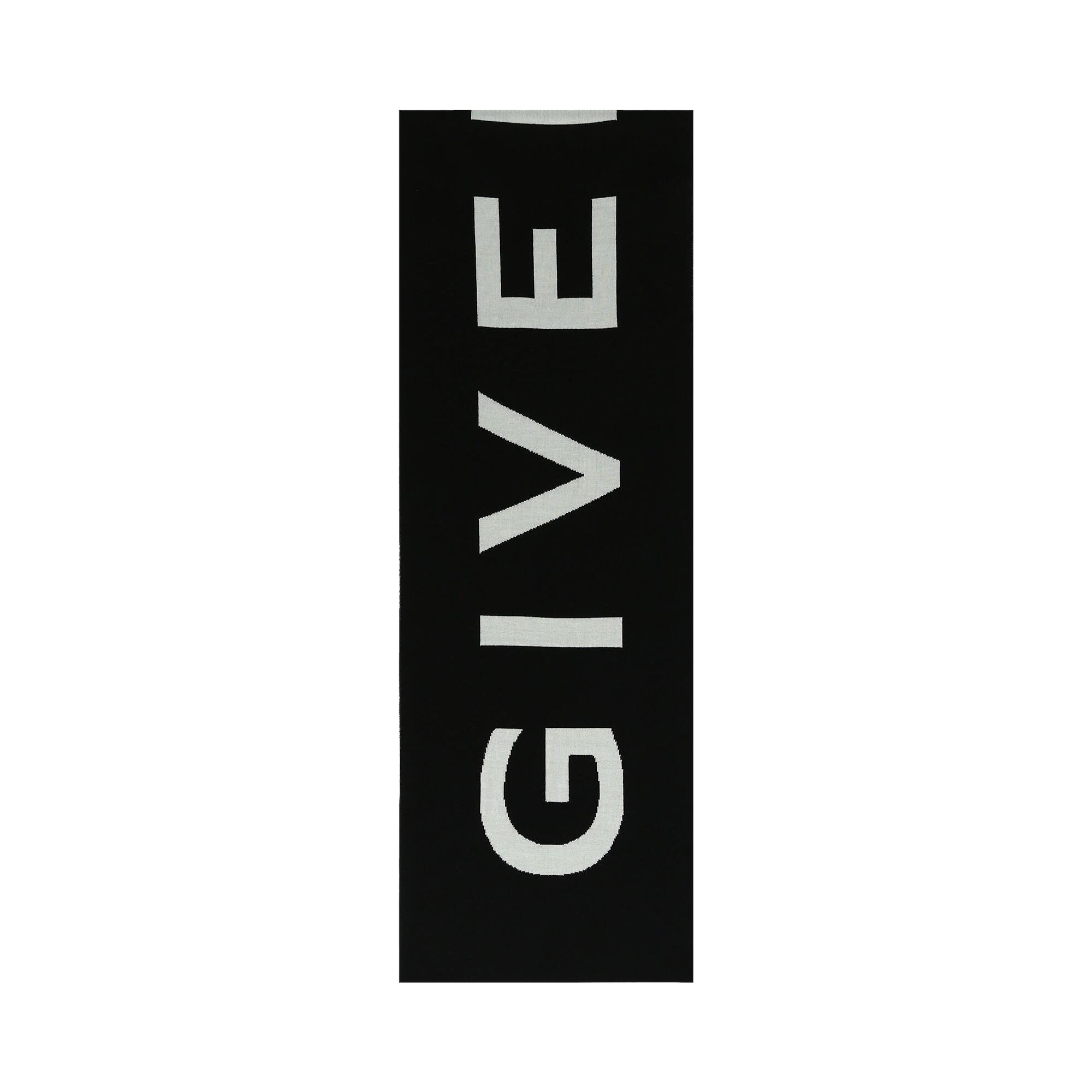 Givenchy Jacquard Logo Scarf 'Black/White' | Men's Size Onesize