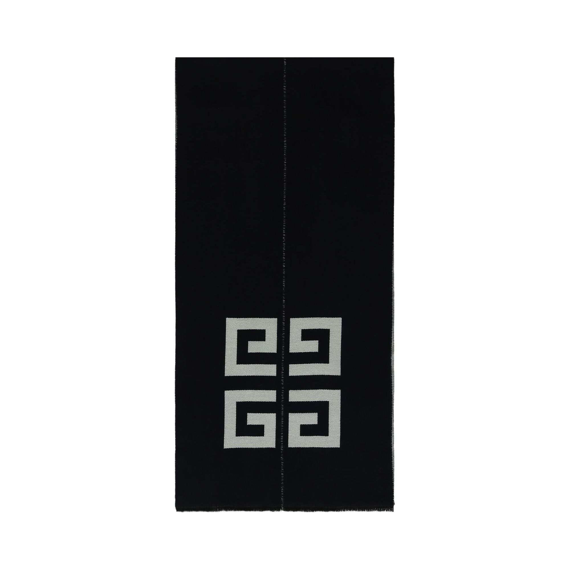 Pre-owned Givenchy Split Logo Scarf 'navy' | Blue | Men's Size Onesize
