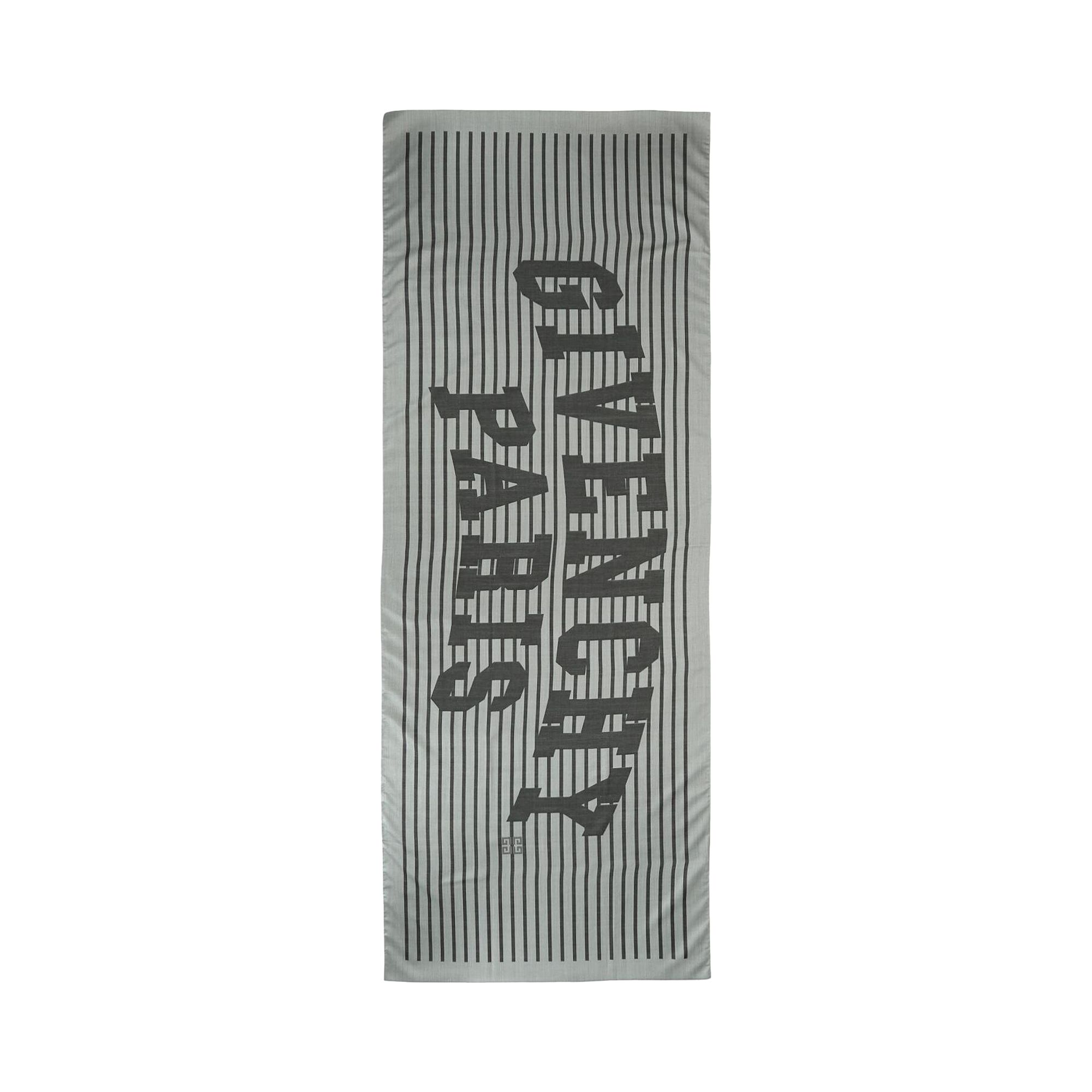 Givenchy Logo Silk Blend Scarf 'Black' | Grey | Women's Size Onesize
