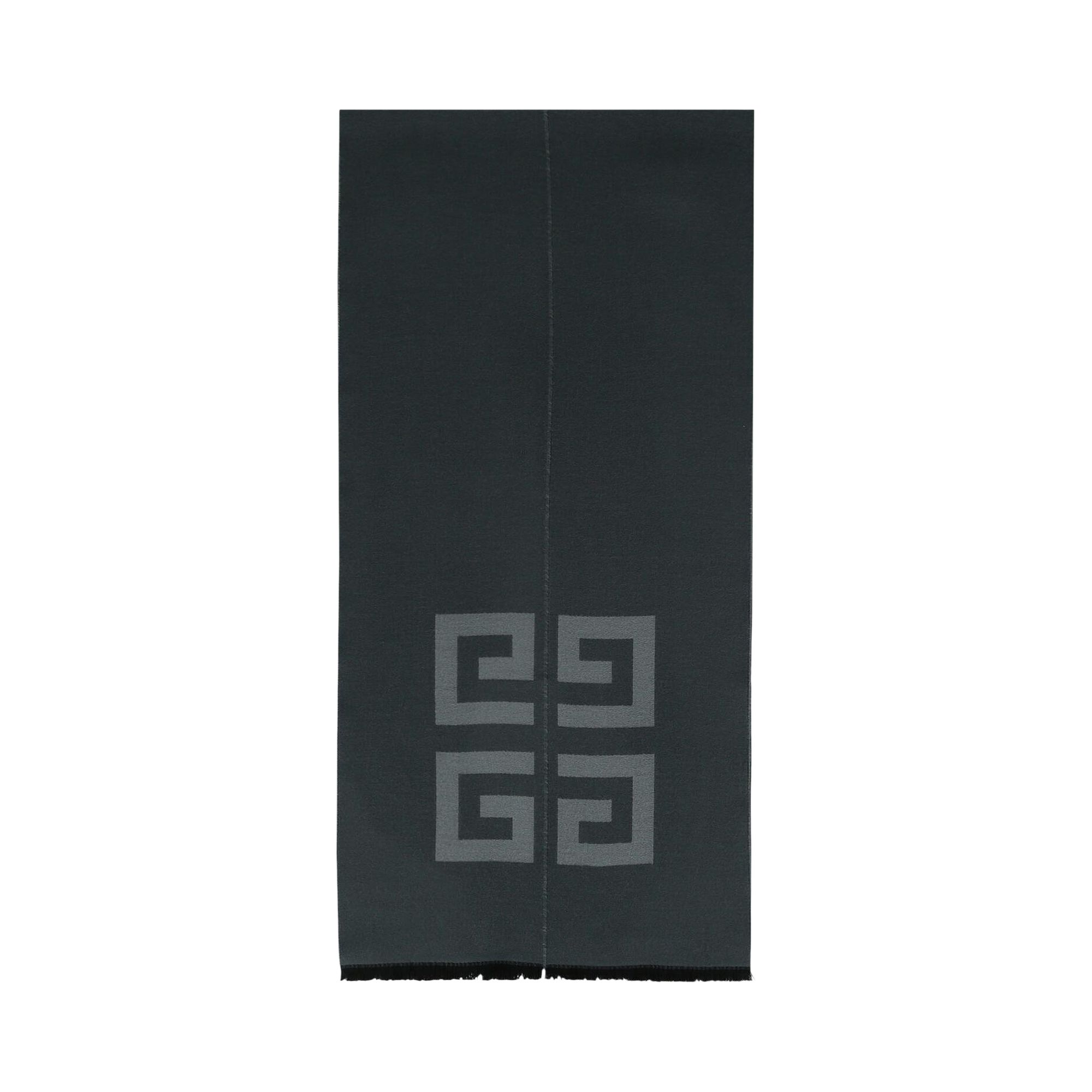 Pre-owned Givenchy Split Logo Scarf 'grey' | Men's Size Onesize