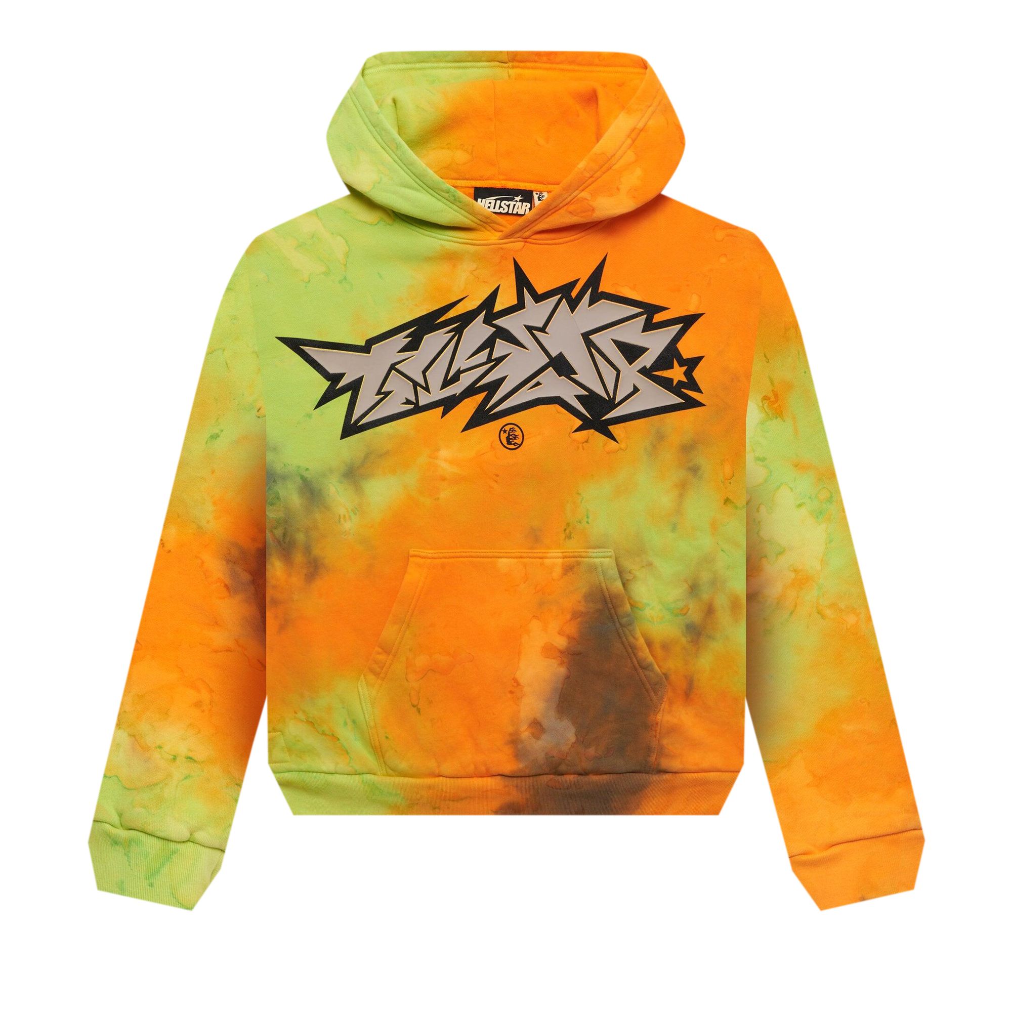 Hellstar Halloween Vomit Hoodie 'Orange' | Men's Size L