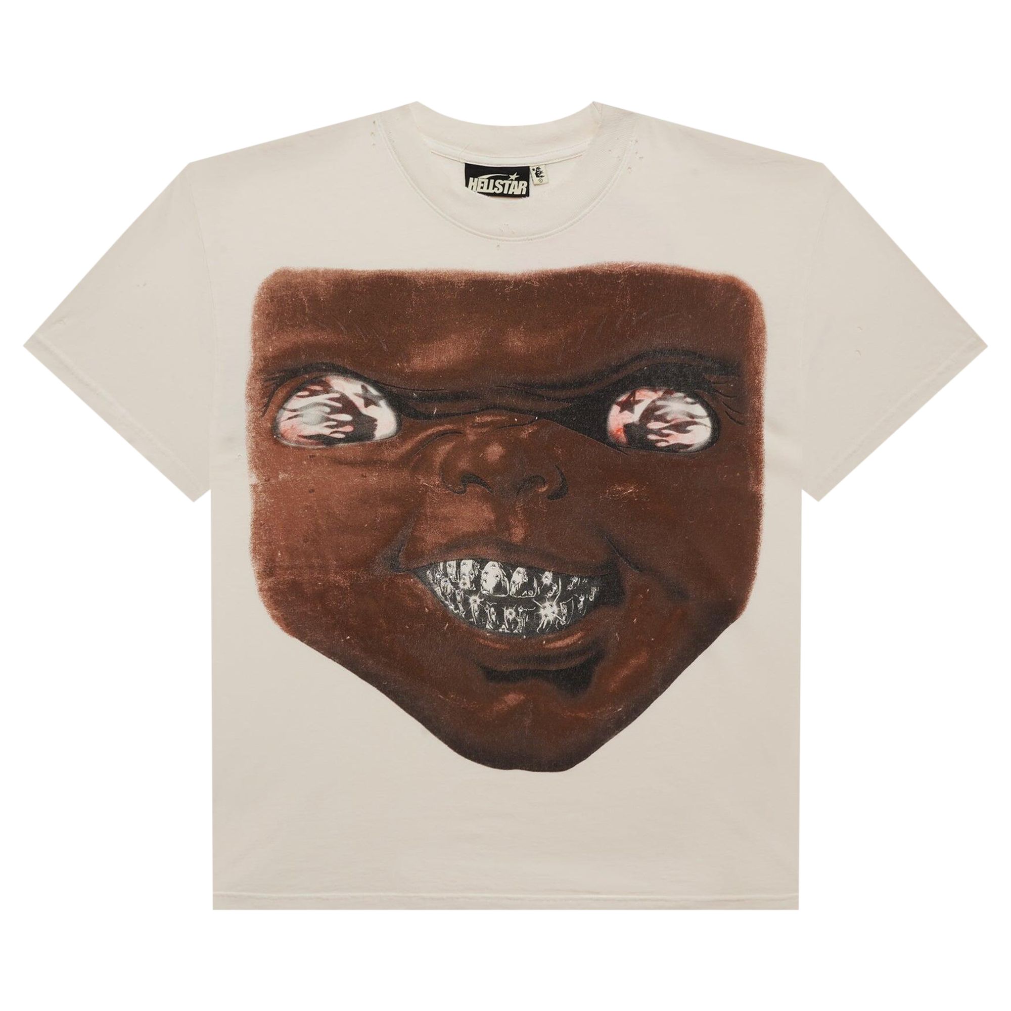 Hellstar Halloween Grill T-Shirt 'White' | Men's Size L