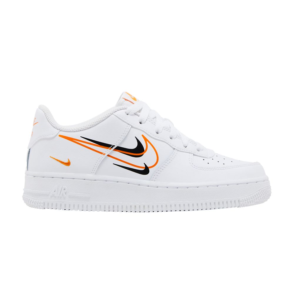 Pre-owned Nike Air Force 1 Low Gs 'multi-swoosh' | White | Kid's Size 4