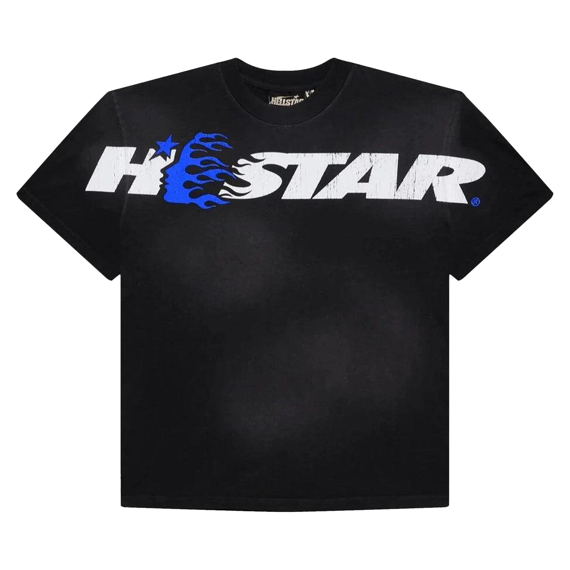 Hellstar Studios Cartoon Logo T-Shirt 'Blue' | Black | Men's Size L