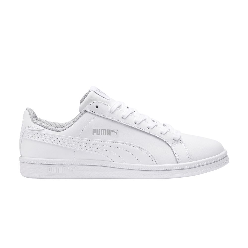 Pre-owned Puma Smash Fun Leather Jr 'triple White' | Kid's Size 6