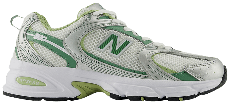 New Balance 530 Silver Metallic Mallard Green