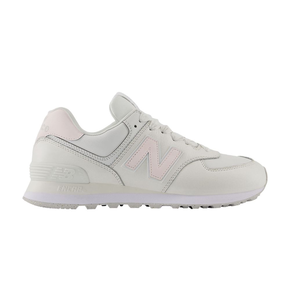 Pre-owned New Balance Wmns 574 'cream Leather Pink'