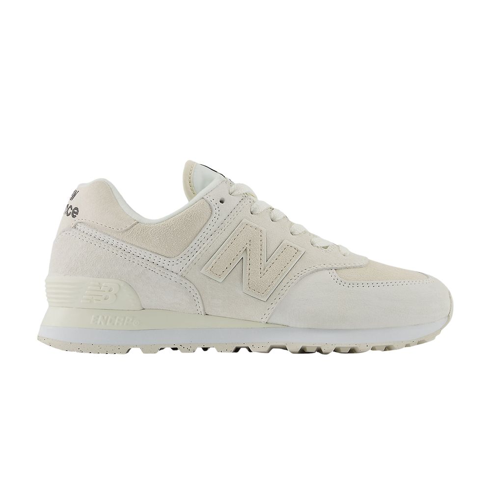 Pre-owned New Balance Wmns 574 'sea Salt Linen Suede' In White