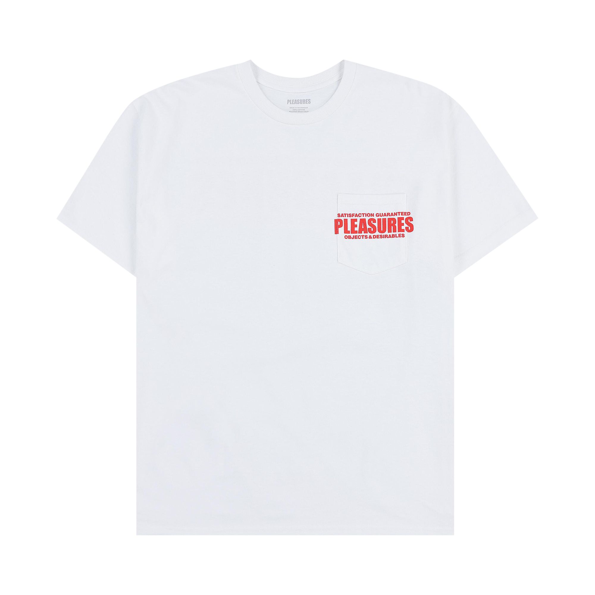 Pleasures Staff Pocket T-Shirt 'White' | Men's Size M