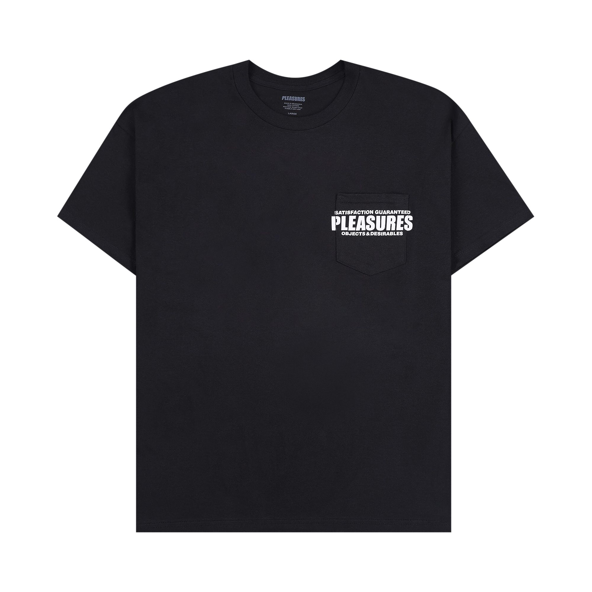 Pleasures Staff Pocket T-Shirt 'Black' | Men's Size M