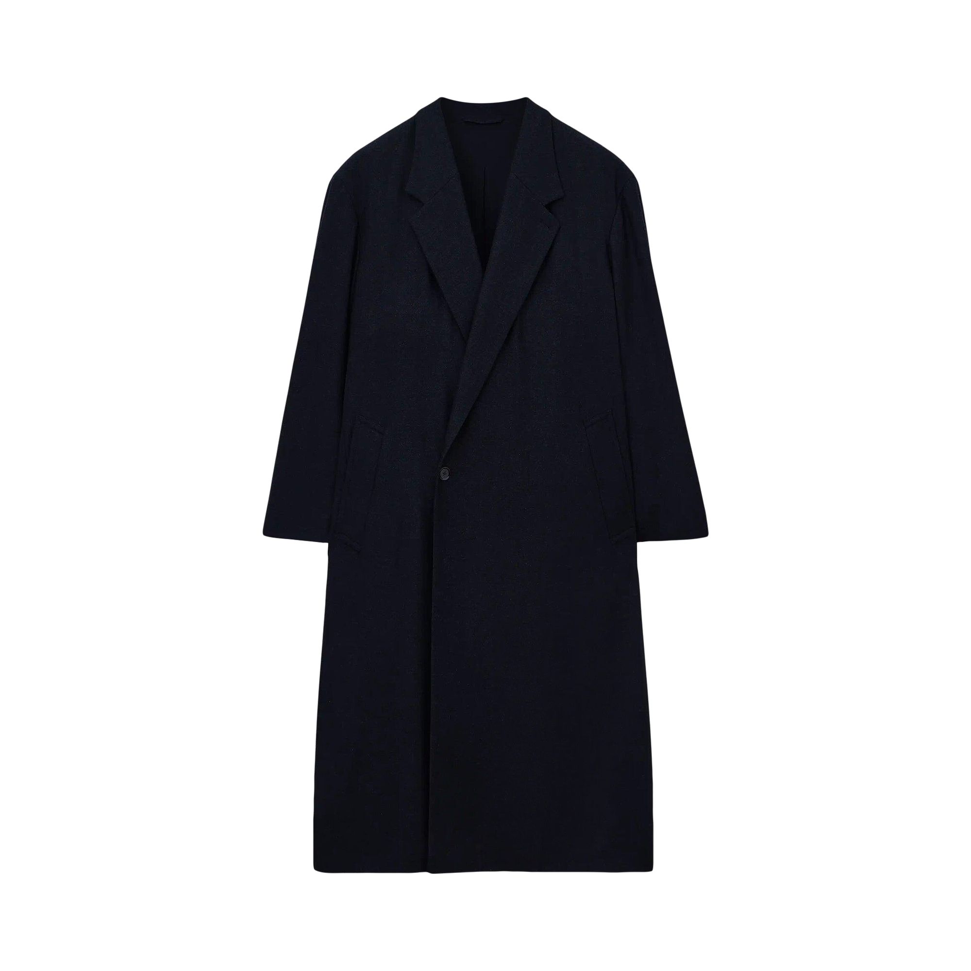 Pre-owned Lemaire Maxi Double Breasted Coat 'anthracite/grey' | Men's Size M