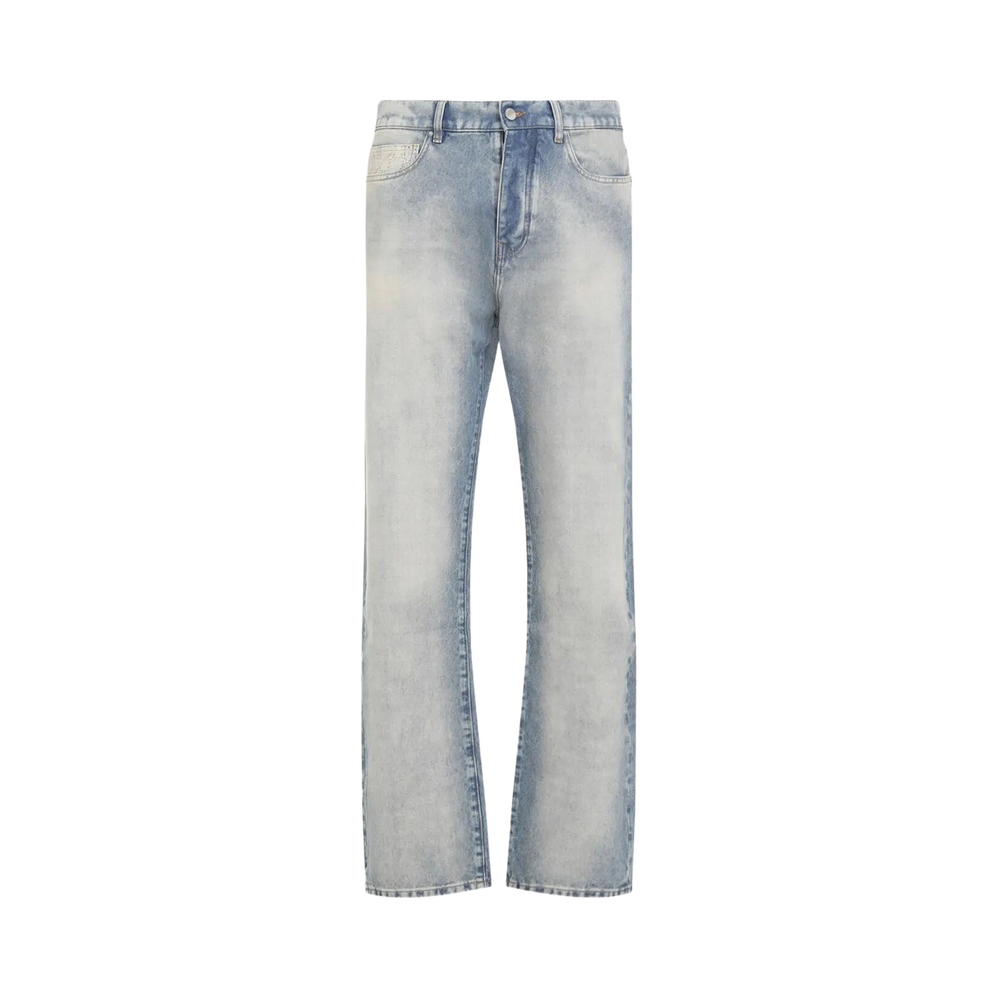 Pre-owned Amiri Quad Cuff Straight Jean 'antique Indigo' | Blue | Men's Size 33