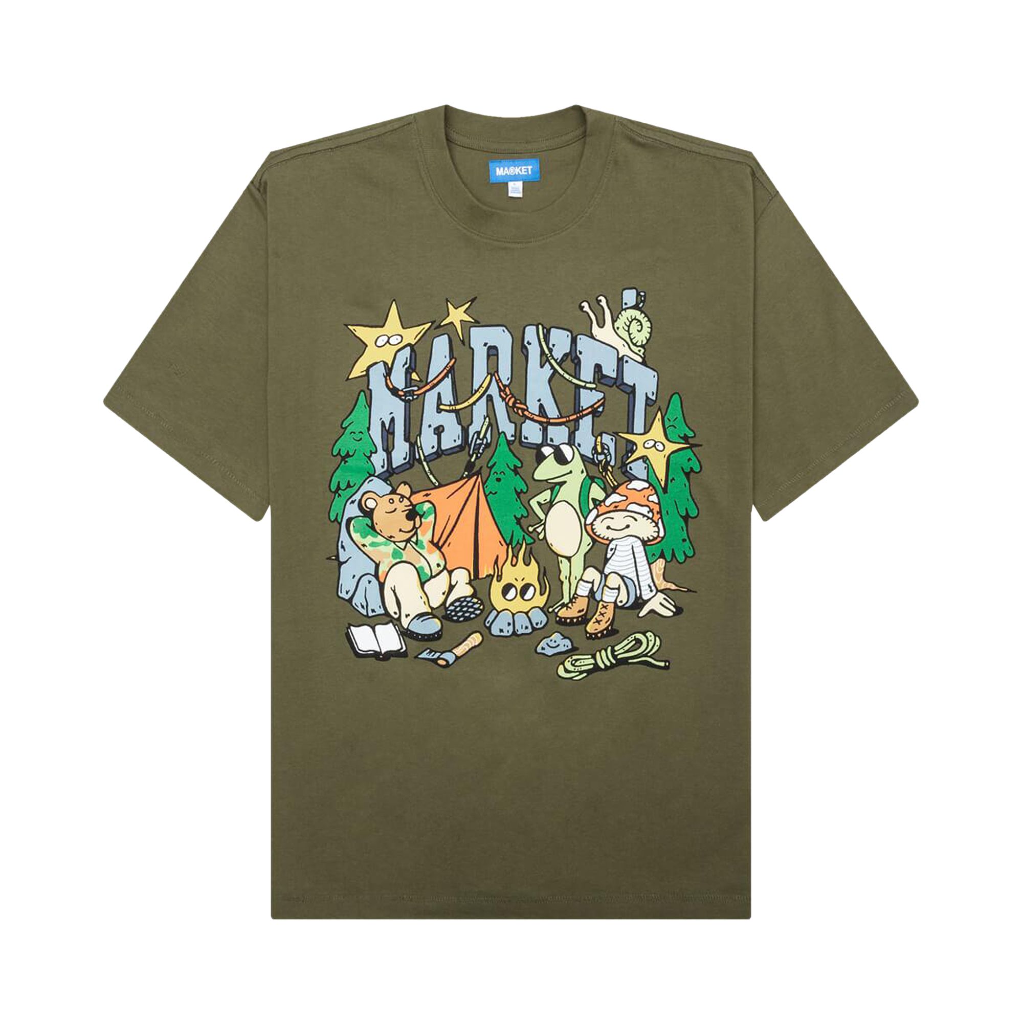 Pre-owned Market Backcountry Buds T-shirt 'kelp' | Green | Men's Size S