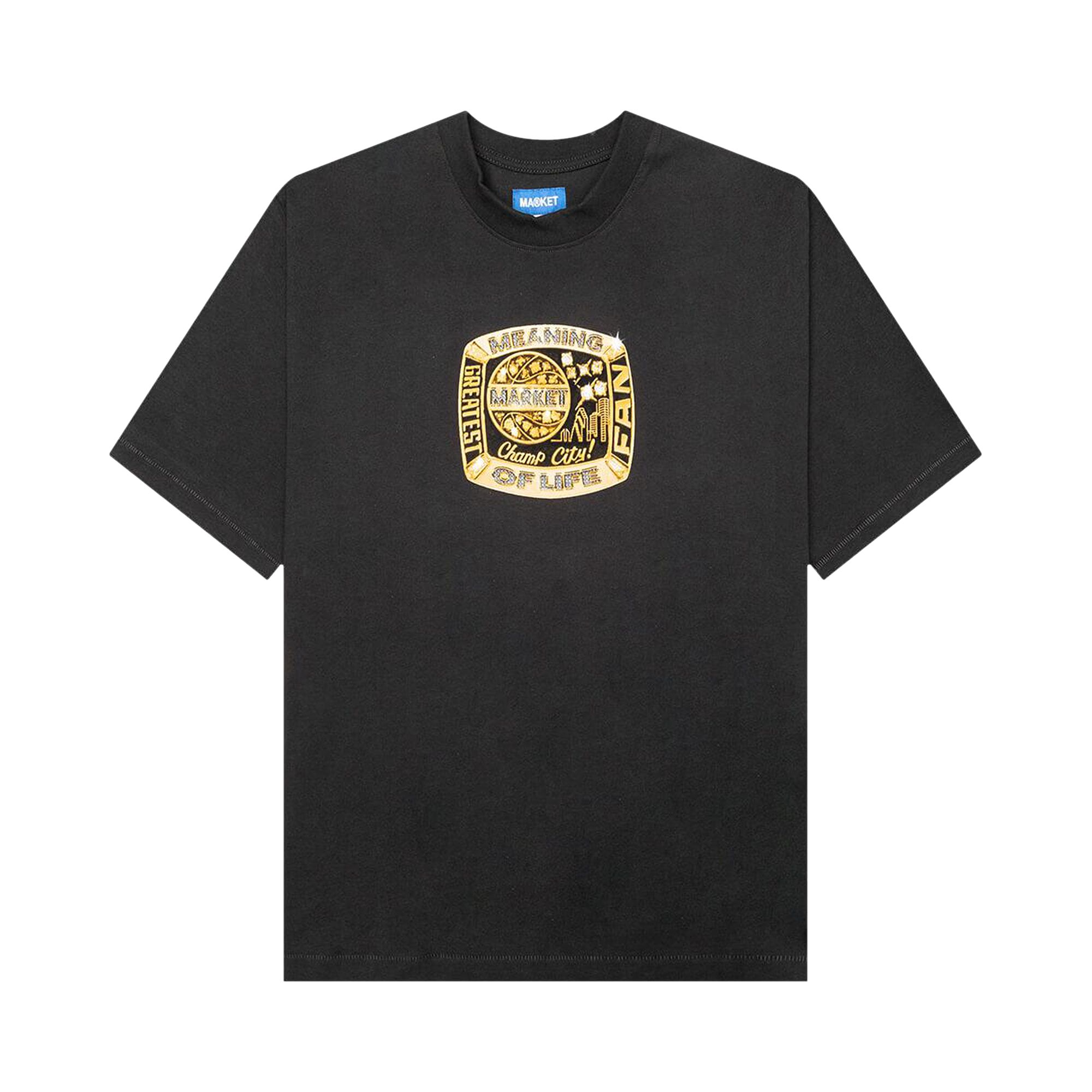 Pre-owned Market Meaning Of Ring T-shirt 'washed-black' | Men's Size S