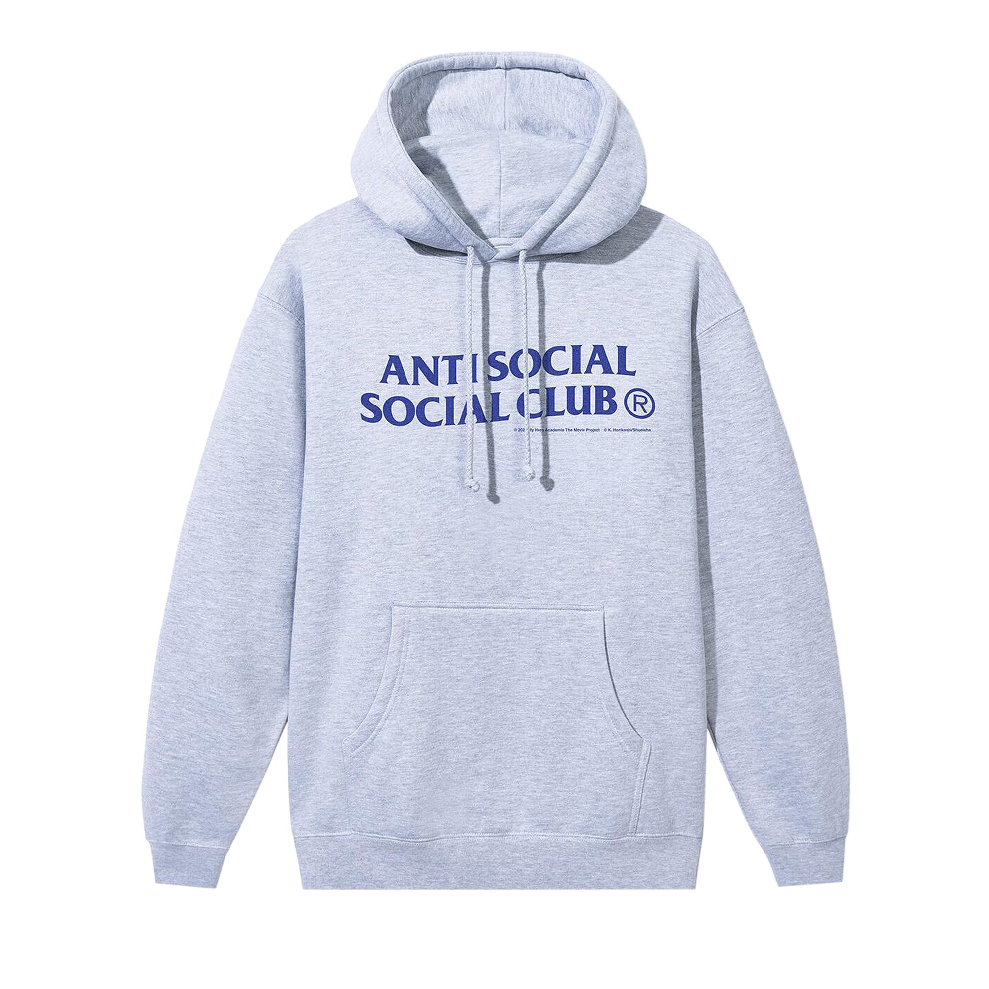 Pre-owned Anti Social Social Club Class 1-a Hoodie 'gunmetal Heather' | Grey | Men's Size Xl
