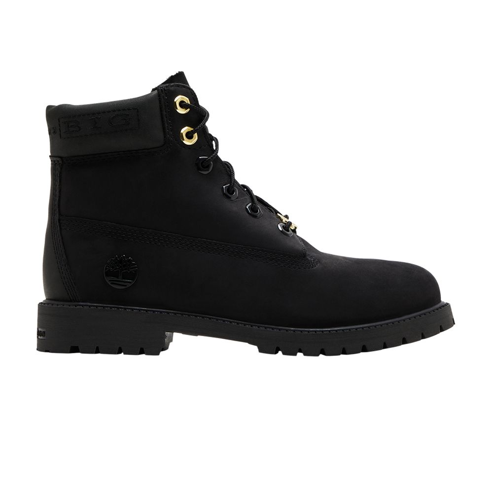 Pre-owned Timberland The Notorious B.i.g. X 6 Inch Premium Boot Youth 'christopher Wallace Collection - Black'
