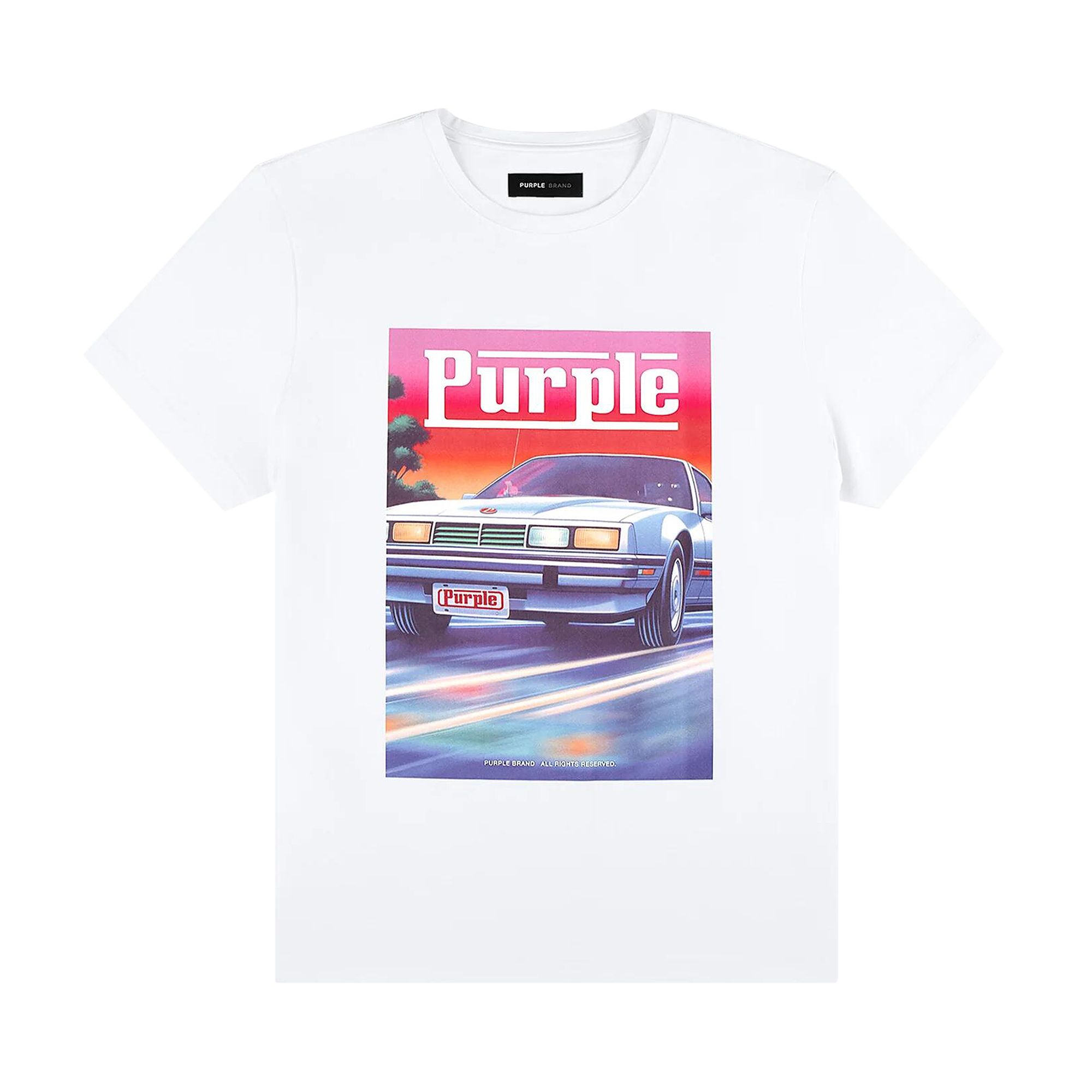 Click to view more detailed imagery on our partner's website Pre-owned Purple Brand Clean Jersey Short-sleeve Tee 'white'