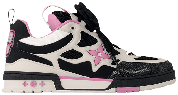 Louis Vuitton Skate Sneaker Black Cream Pink