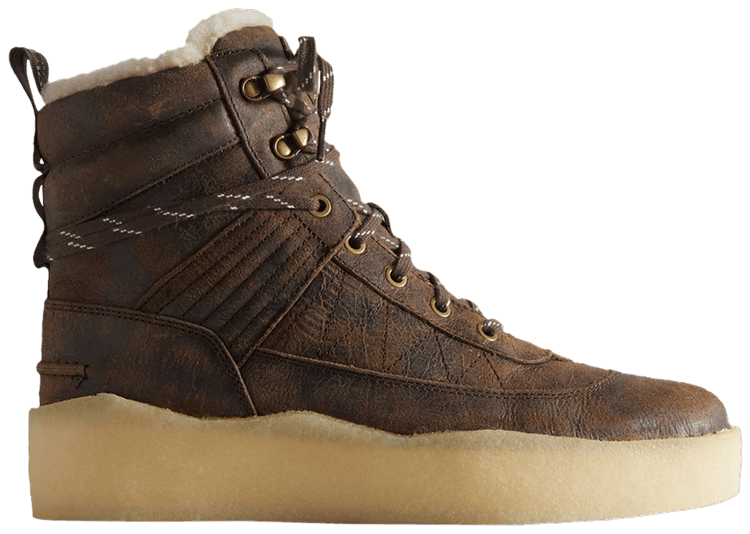 Ronnie Fieg x Clarks 8th Street Rushden Shearling Chocolate