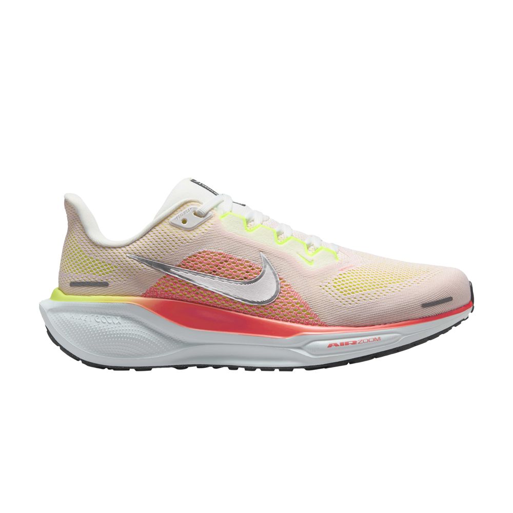 Pre-owned Nike Wmns Air Zoom Pegasus 41 Extra Wide 'summit White Crimson' In Cream
