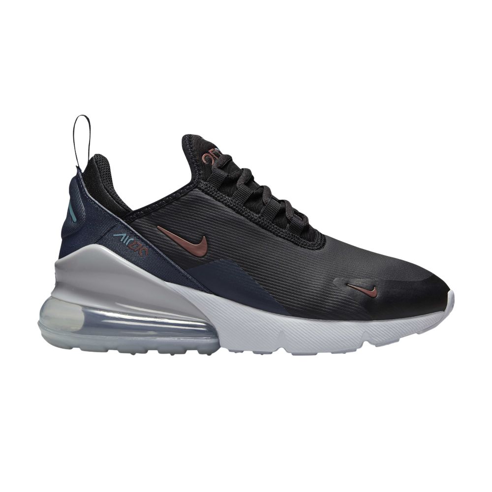 Pre-owned Nike Air Max 270 Gs 'black Thunder Blue Dark Pony' | Kid's Size 3.5
