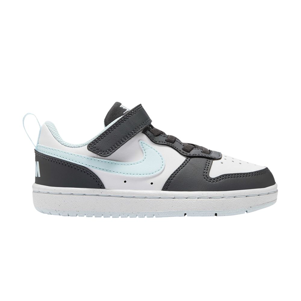 Pre-owned Nike Court Borough Low Recraft Ps 'anthracite Glacier Blue' | White | Kid's Size 11