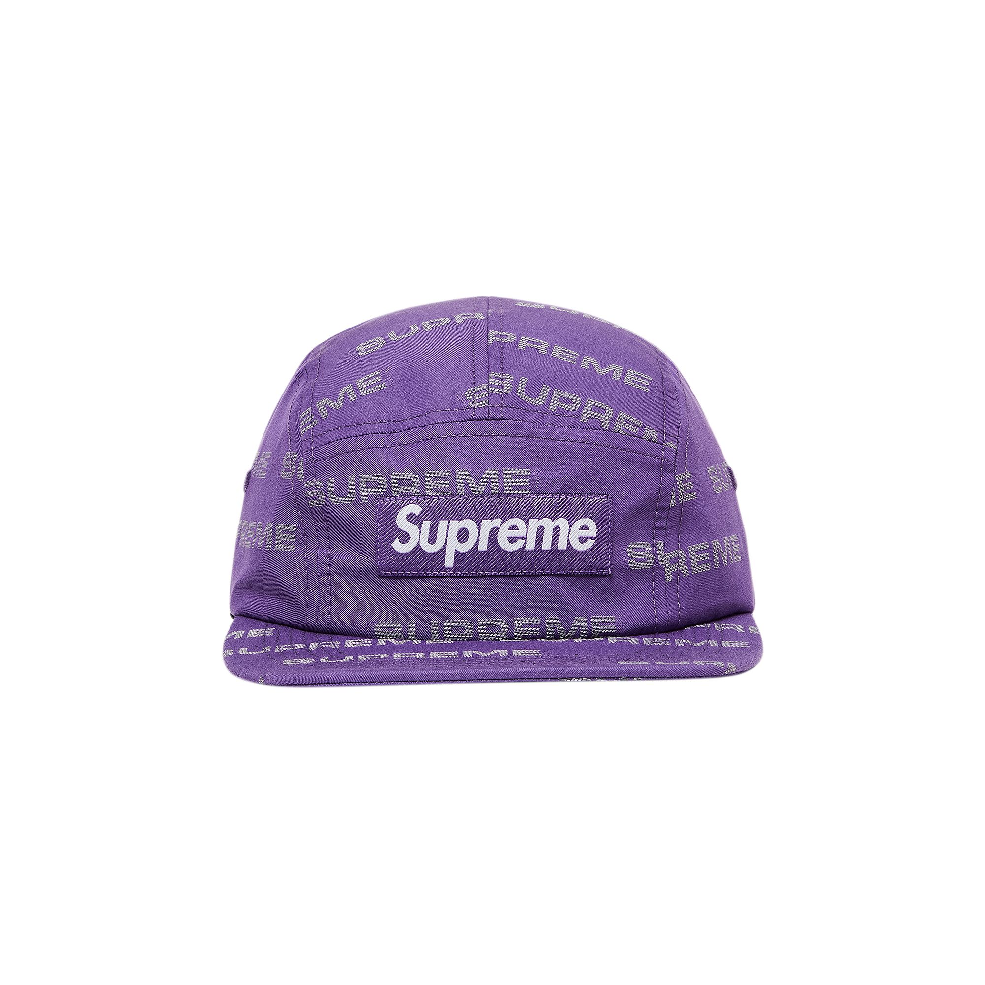 Supreme Reflective Jacquard Camp Cap 'Purple' | Men's Size Onesize