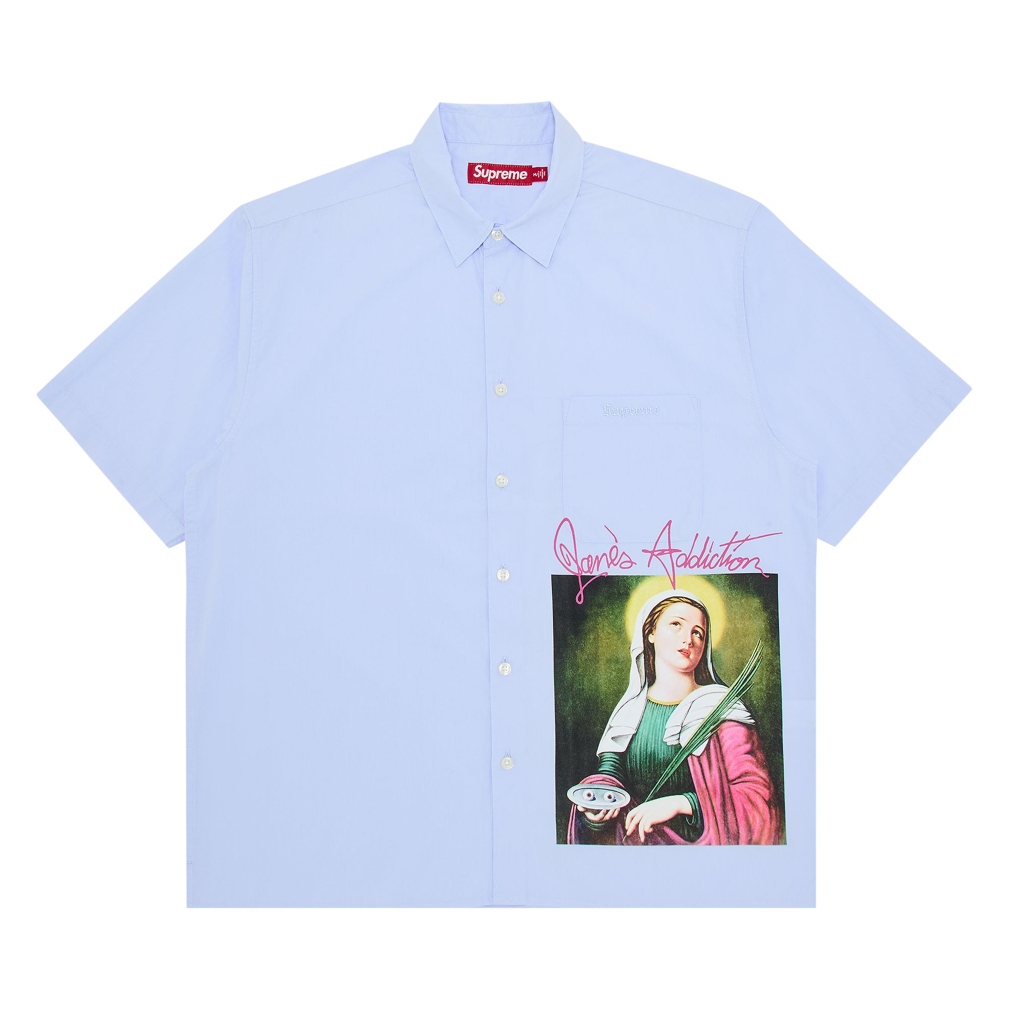 Supreme x Jane's Addiction Short-Sleeve Shirt 'Light Blue' | Men's Size S