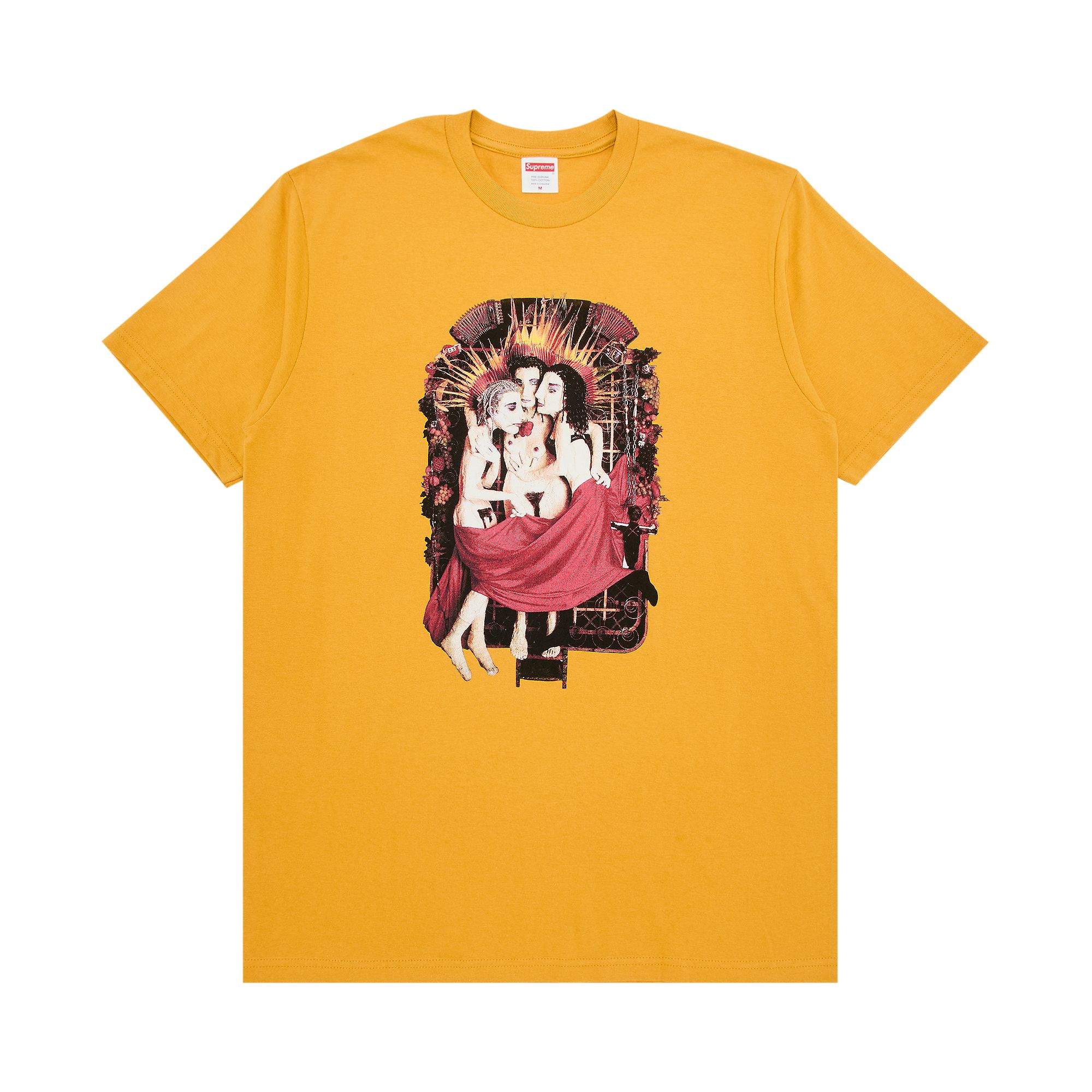 Pre-owned Supreme X Jane's Addiction Ritual Tee 'mustard' | Yellow | Men's Size L