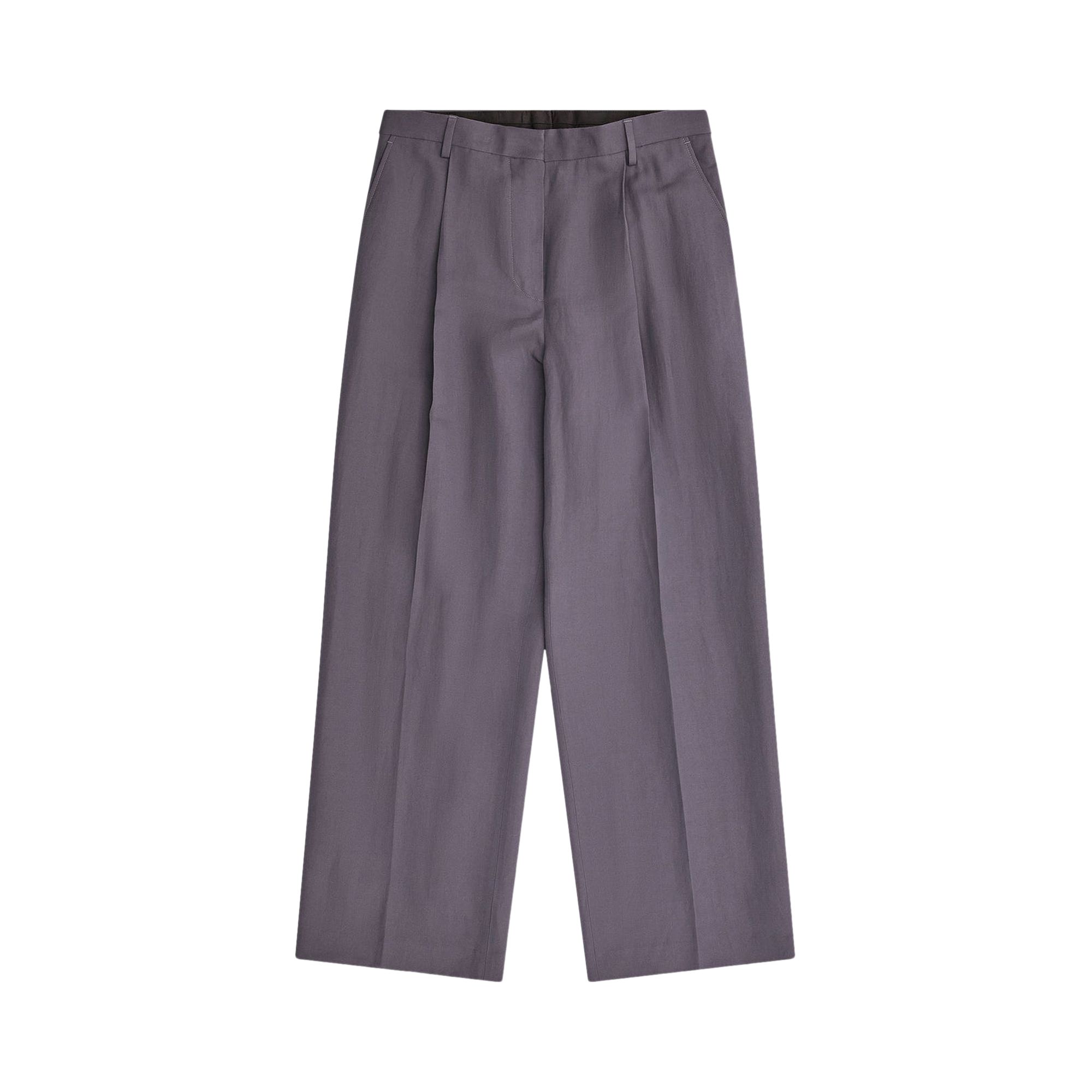 Dries Van Noten Straight Leg Trousers 'Taupe' | Grey | Women's Size 36