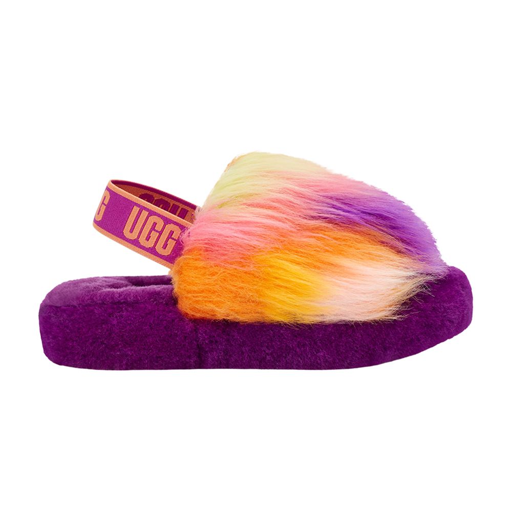 UGG Fluff Yeah Slide Kids 'Tie Dye - Berrylicious' | Purple | Kid's Size 2