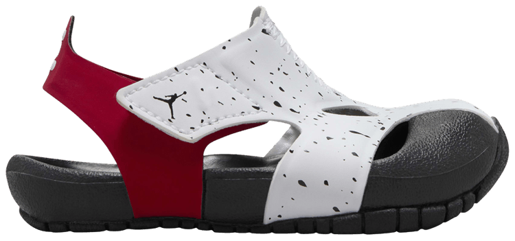 Air Jordan Flare TD White Gym Red Black Speckled