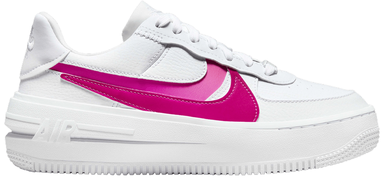 Nike Wmns Air Force 1 PLTAFORM White Fireberry