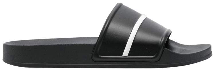 Palm Angels Track Pool Slider Black White