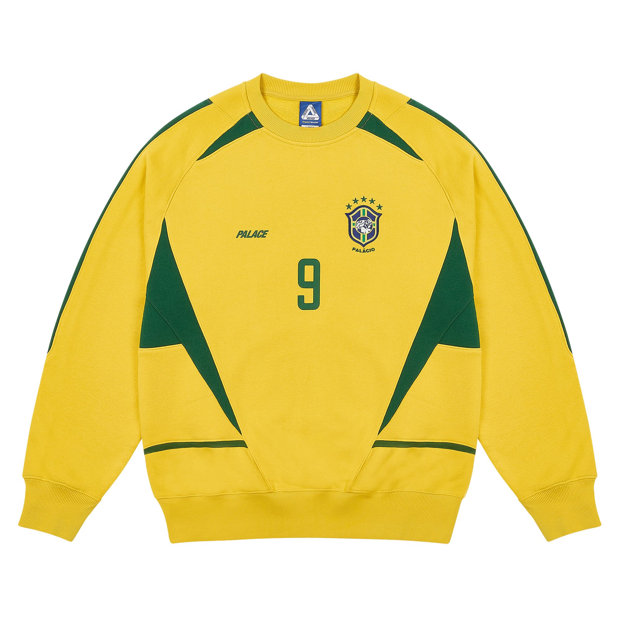 Pre-owned Palace Pro Team 02 Crew 'yellow' | Men's Size L