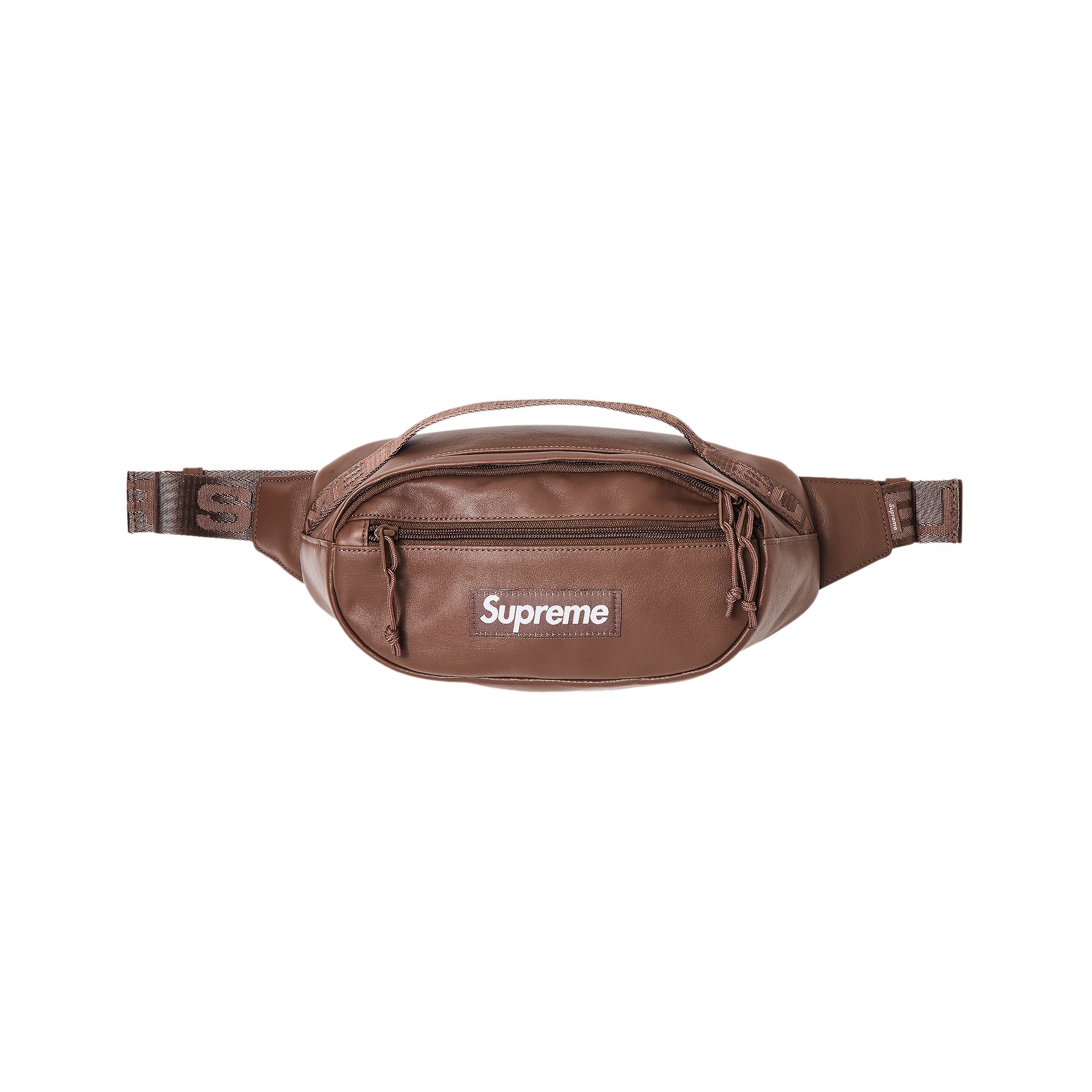 Supreme Leather Waist Bag 'Brown' | Men's Size Onesize