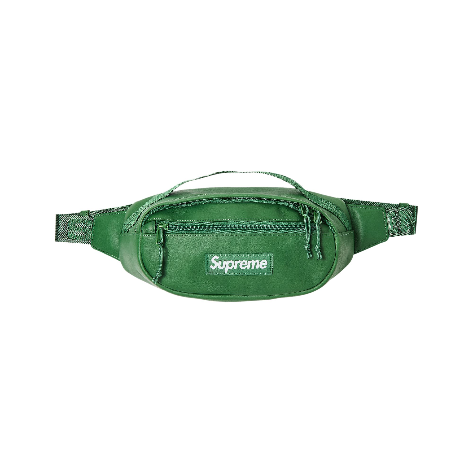 Supreme Leather Waist Bag 'Green' | Men's Size Onesize