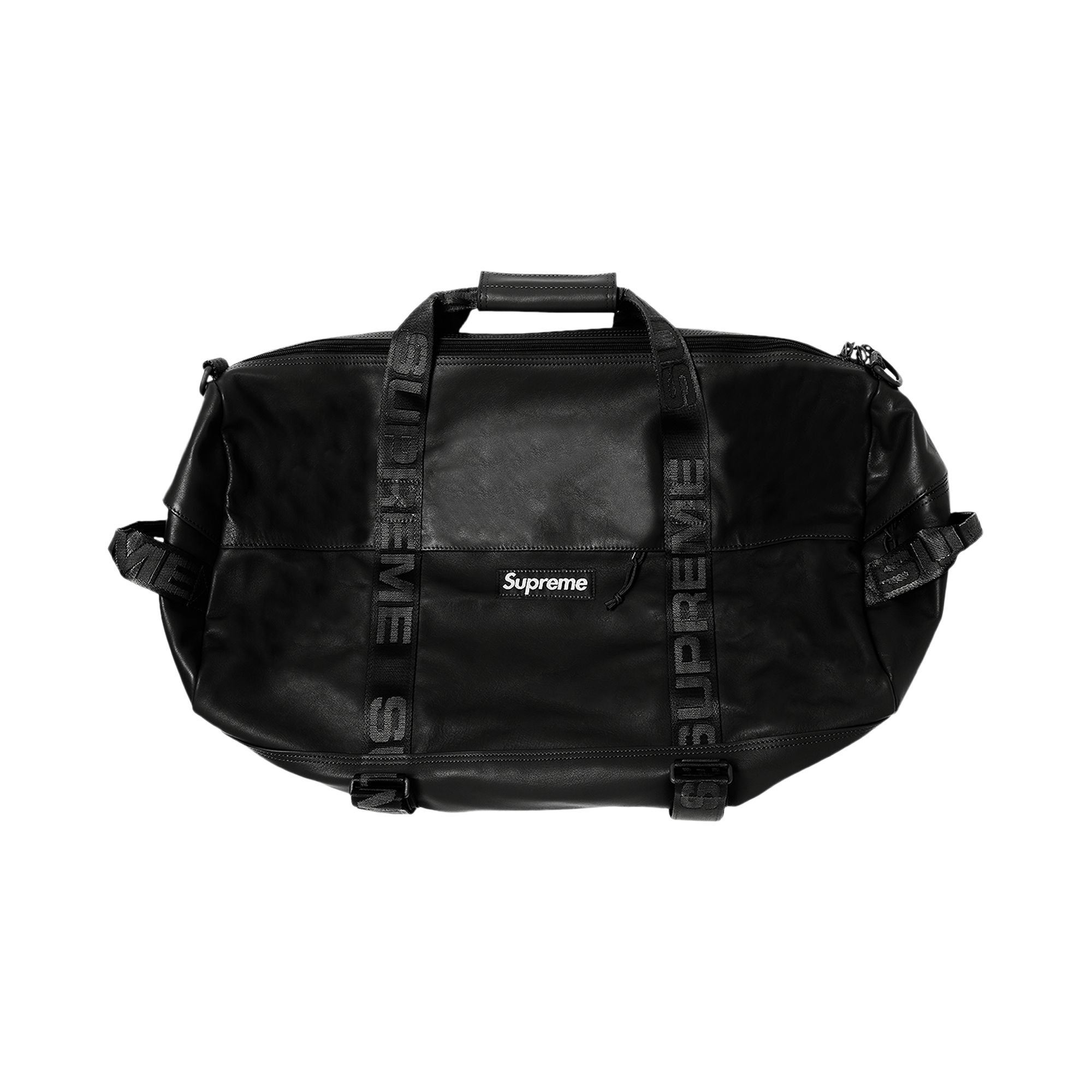 Supreme Leather Duffle Bag 'Black' | Men's Size Onesize